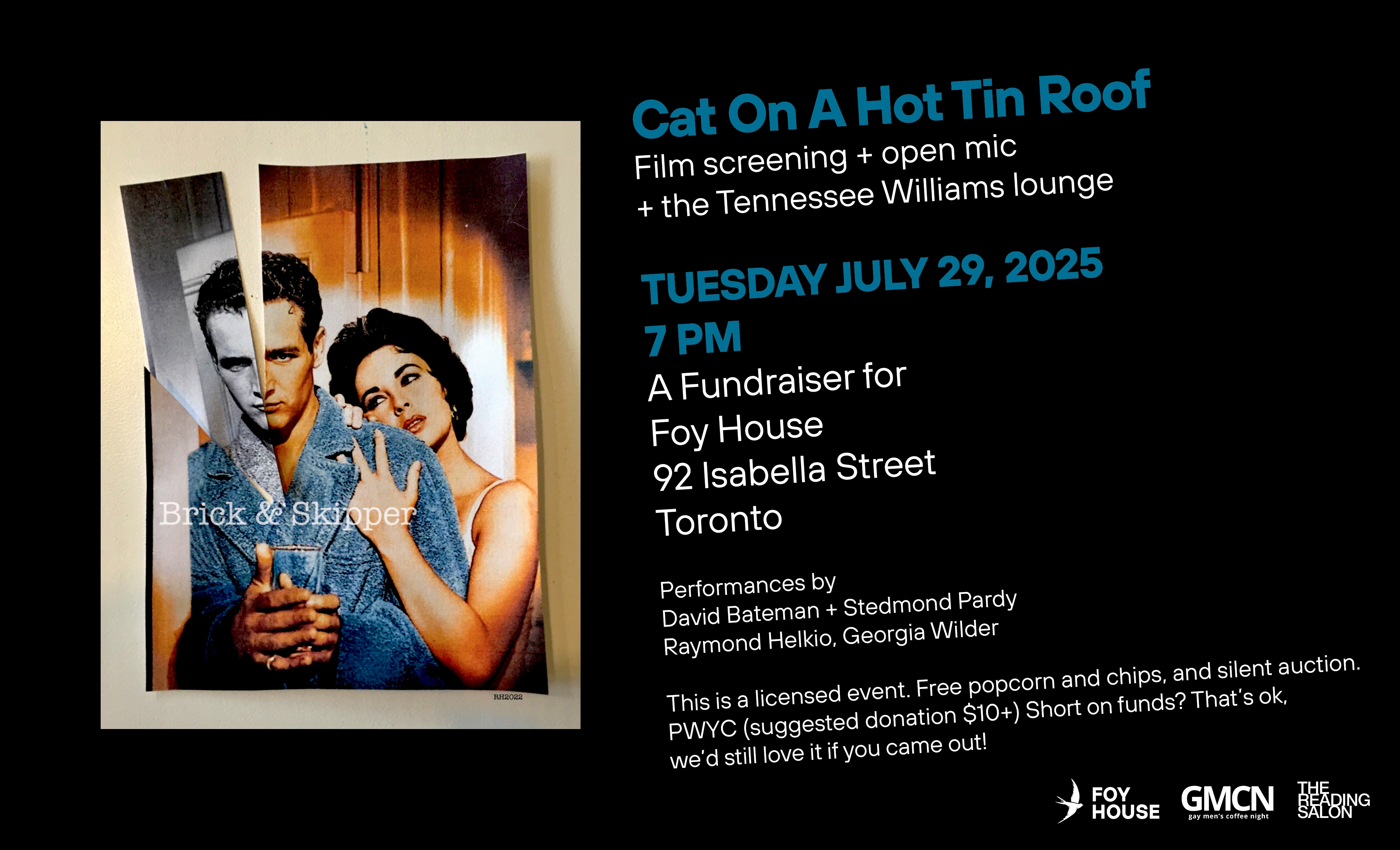 Cat On A Hot Tin Roof film night poster