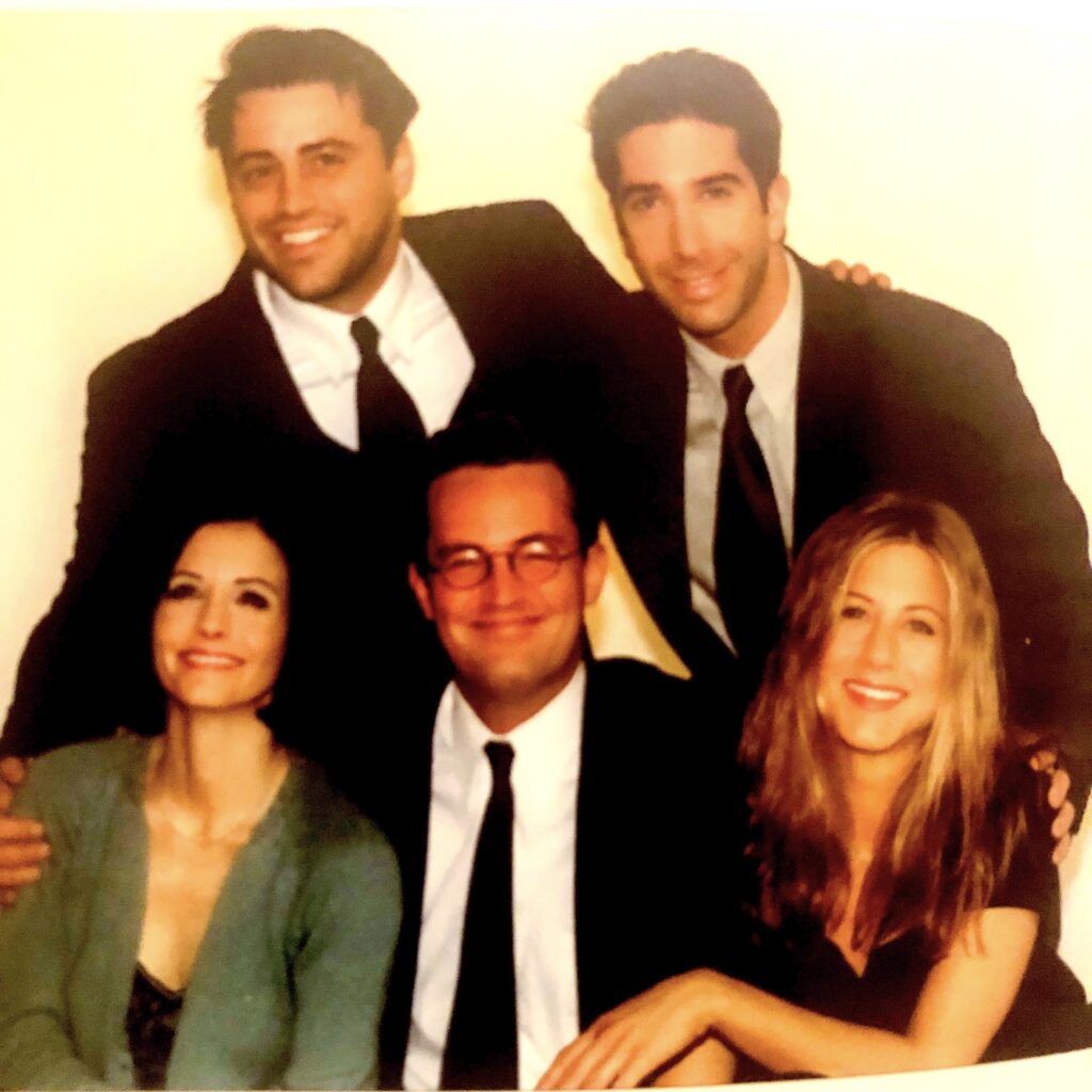 Matthew Perry and the cast of Friends